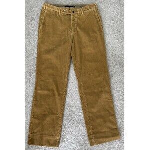 Incotex Corduroy Pants Mens 34 (Act 32x29) Brown Made in Italy Venezia Preppy